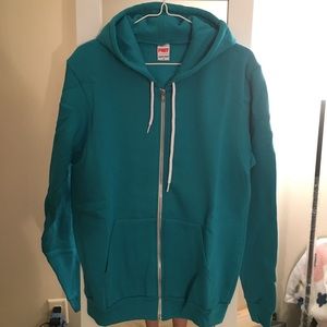 American Apparel fleeced zip up NEW